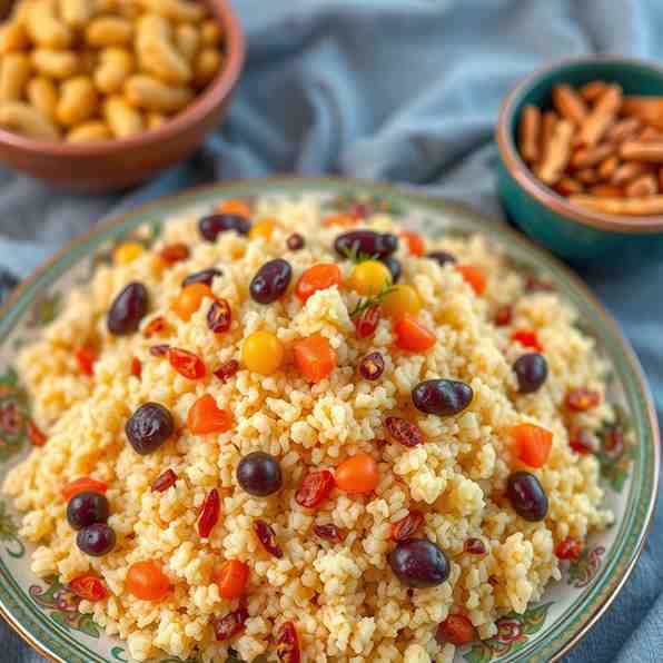 Fluffy Algerian Mesfouf - Sweet Couscous